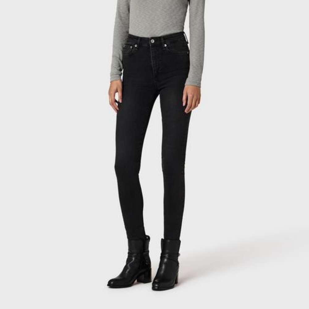 Rag & Bone high rise skinny jeans black